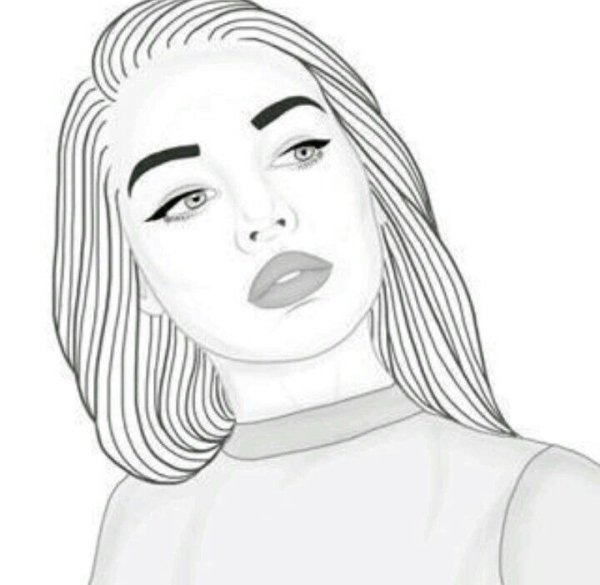 Лицо карандашом тумблер