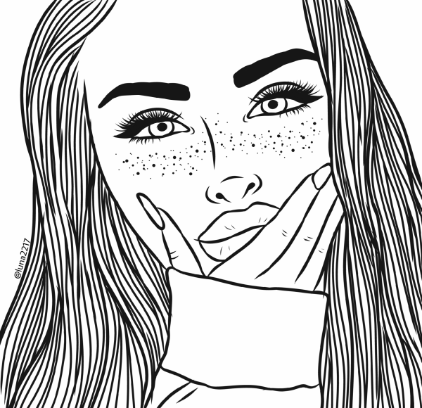 Раскраски для девочек эстетичные