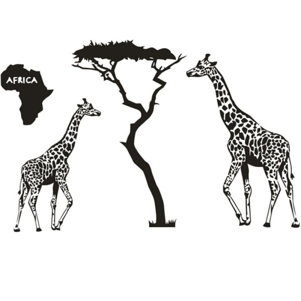 Африканские животные Графика