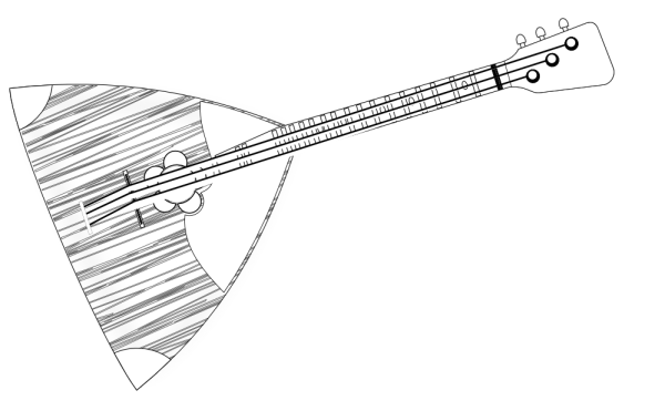 Народные инструменты раскраска