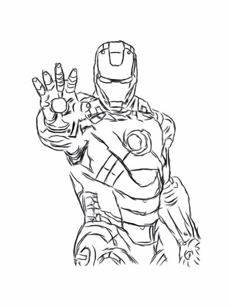 Раскраска Тони Старка железного человека