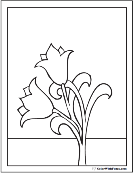 Колокольчик цветок Графика