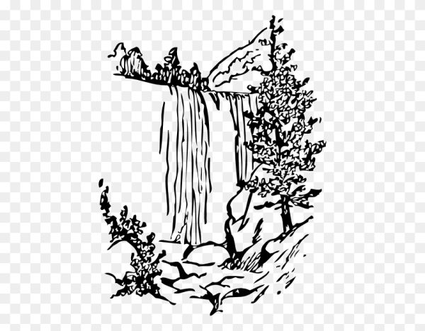 Природа Графика черно белая