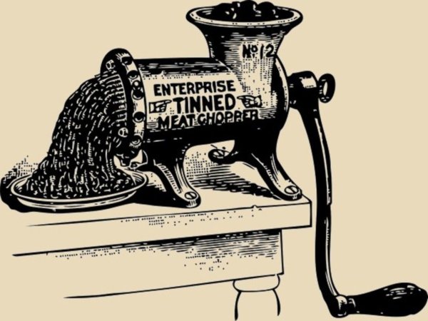 Мясорубка карандашом