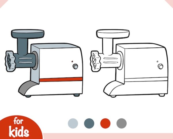 Мясорубка ручная рисунок