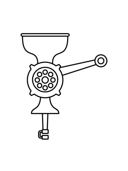 Мясорубка раскраска для детей