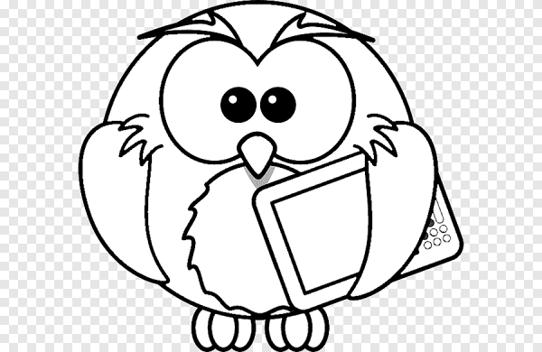 Раскраска Совенок