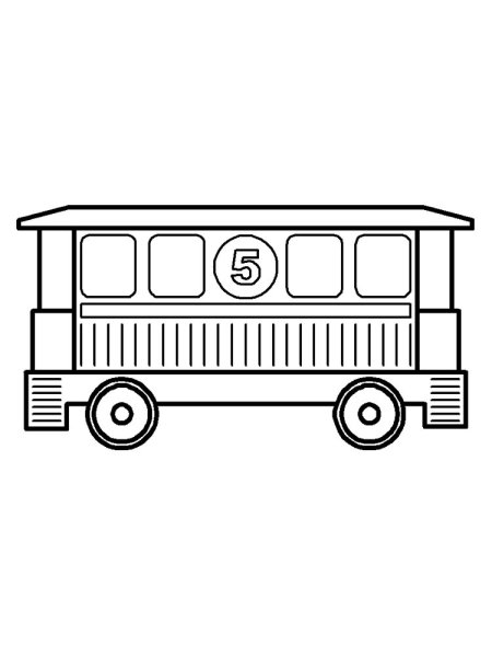 Вагон раскраска