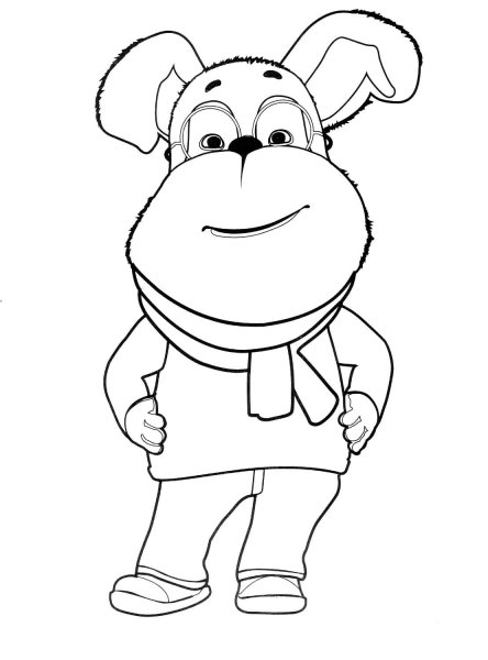 Раскраска Барбоскины Гена