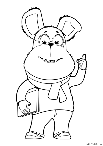 Раскраска Гена Барбоскин