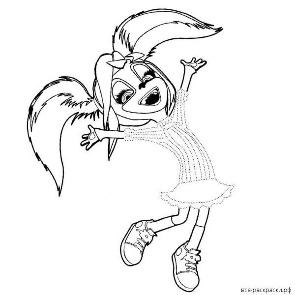 Раскраска Барбоскины Лиза