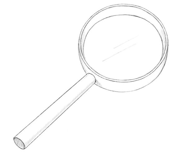 Лупа раскраска для детей