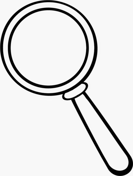 Малыш с лупой раскраска