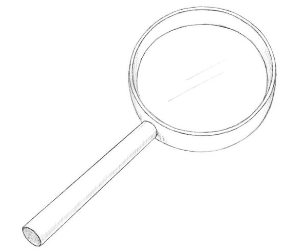 Лупа рисунок