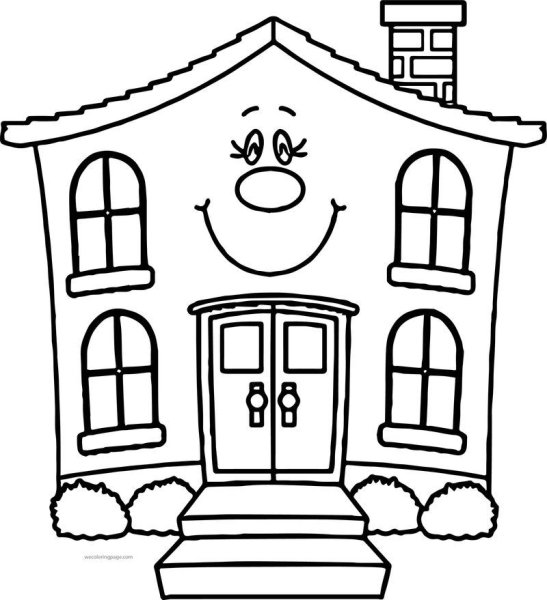 Домик чб для детей