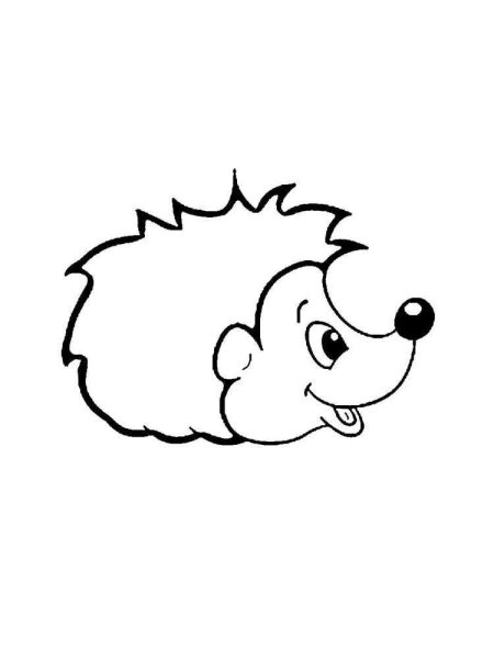 Раскраска Ёжик