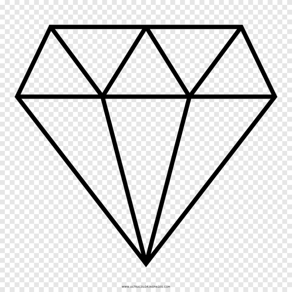 Раскраска бриллиант
