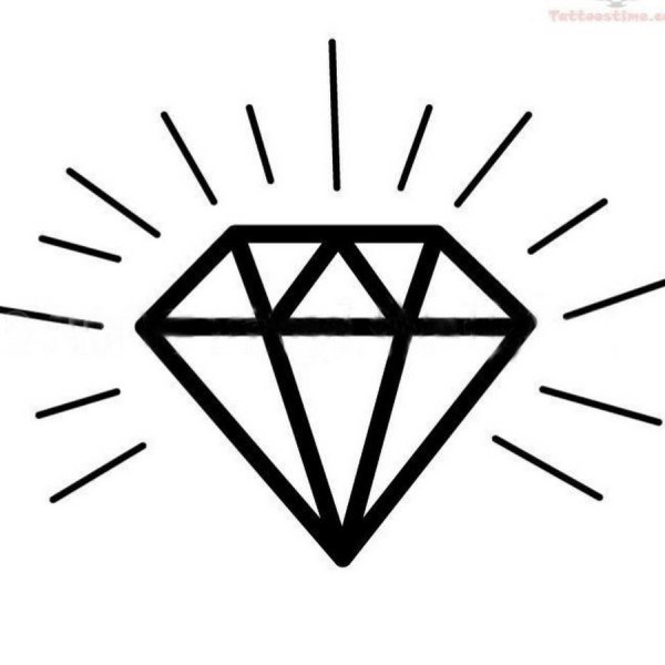 Тату Алмаз эскиз