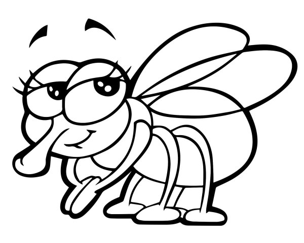 Муха ЦЕЦЕ раскраска