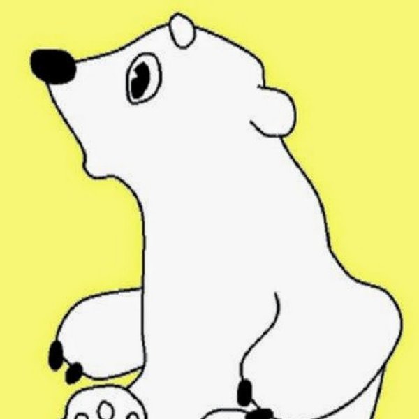 Белый медведь раскраска для детей Умка