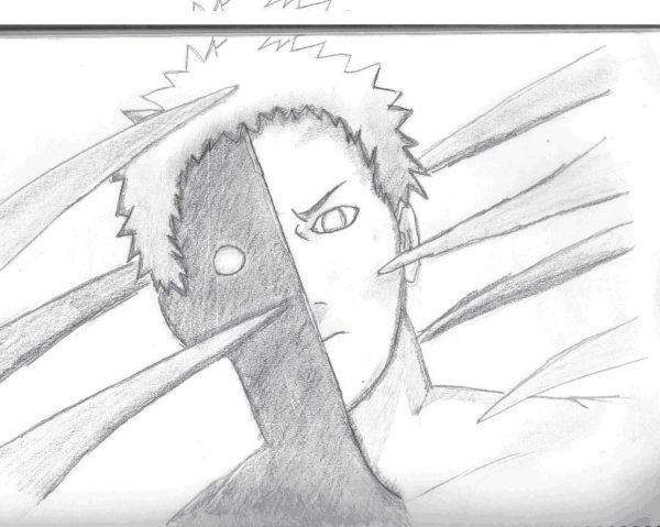 Аниме Наруто Зецу для срисовки