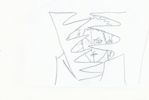 Раскраска Наруто Зецу