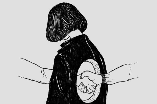 Эстетика чёрного рисунки