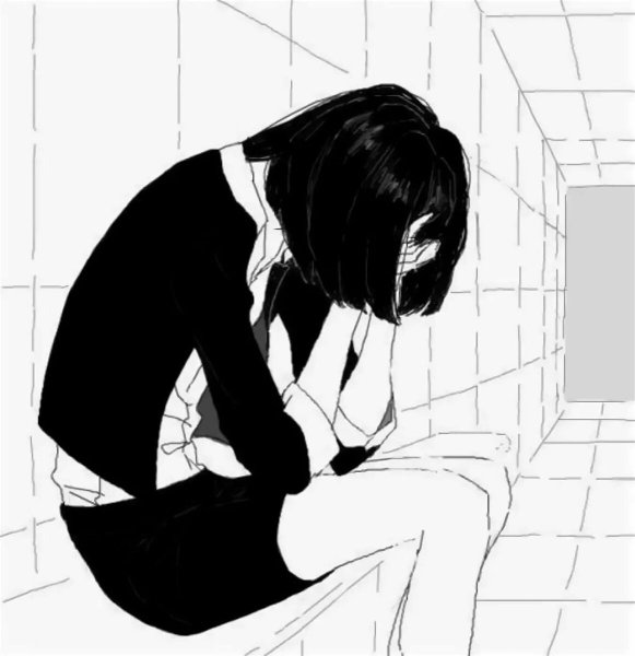 Аниме девушка депрессия