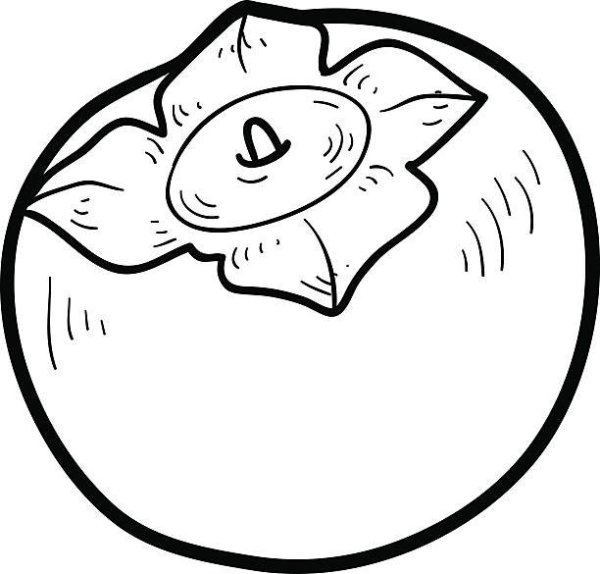 Нарисовать хурму