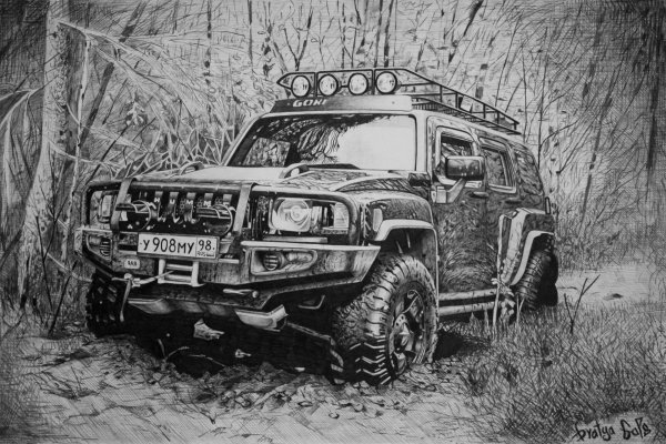 Джип для рисования