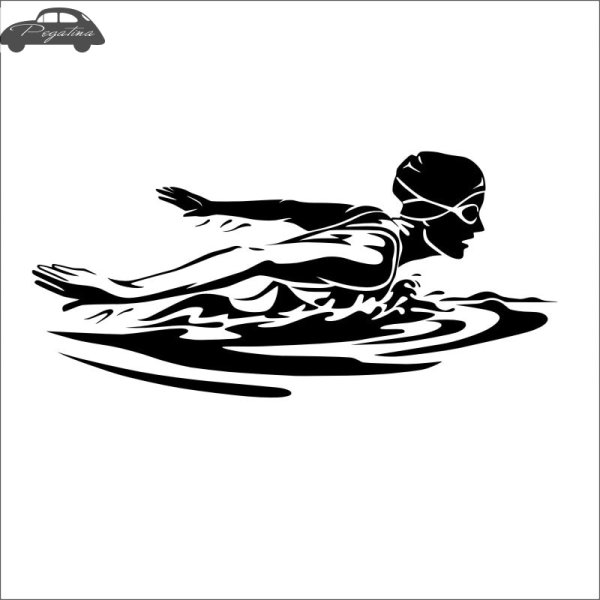 Пловец силуэт