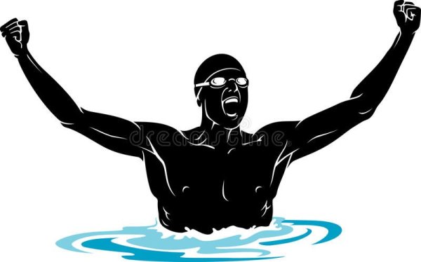 Пловец контур