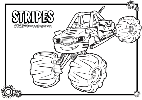 Раскраска Вспыш и чудо машинки
