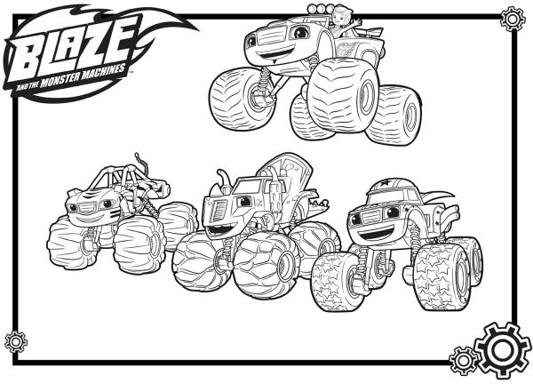 Монстр трак Крушила раскраска