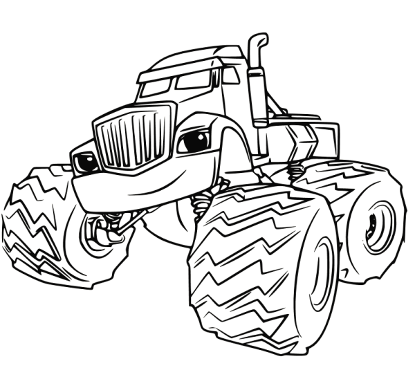 Раскраска Вспыш и чудо машинки Старла