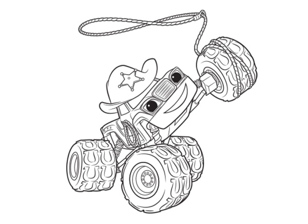 Раскраска Вспыш и чудо машинки