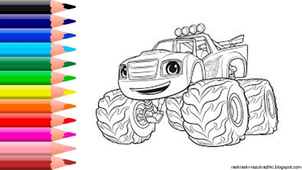 Огурчик из Вспыш и чудо машинки раскраска