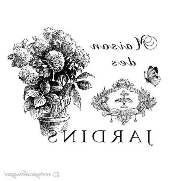 Декупажные карты черно белые