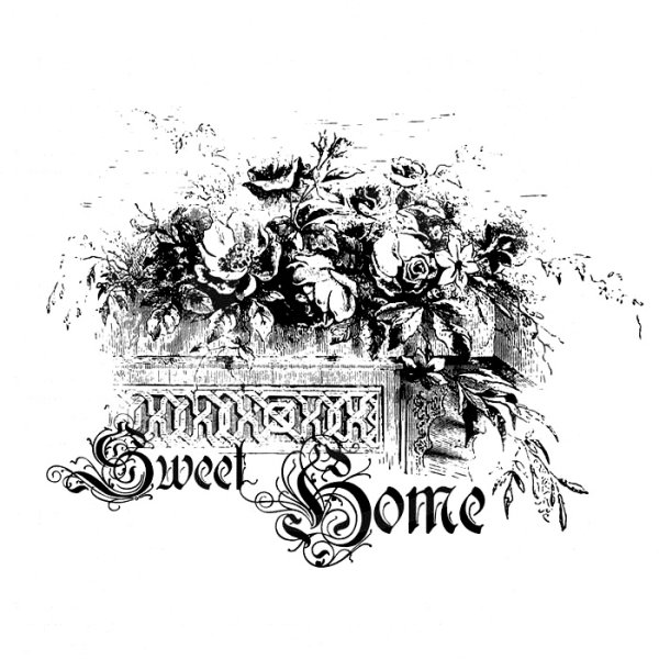 Надписи для декупажа черно-белые