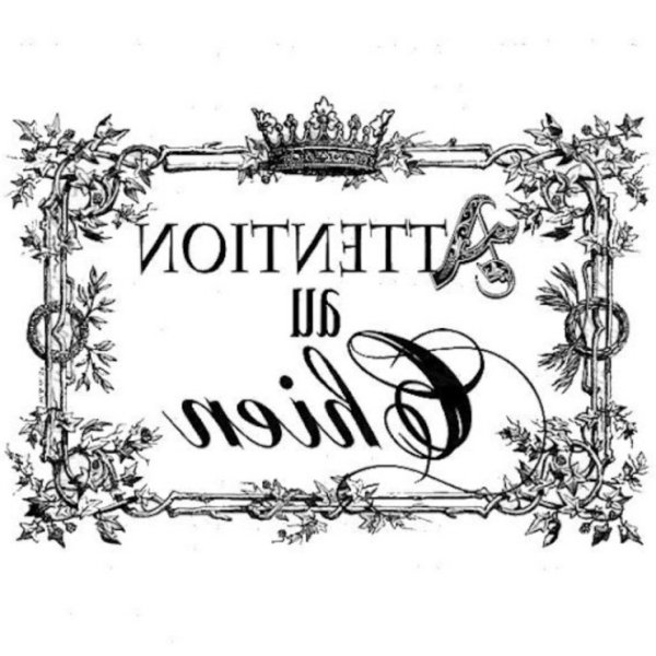 Зеркальные надписи для декупажа