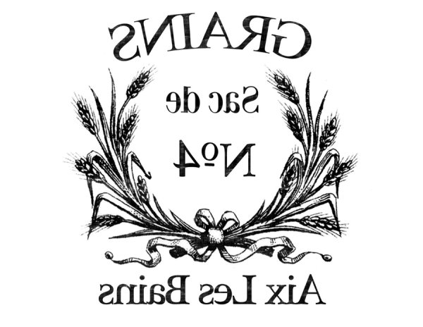 Винтажные надписи в зеркальном отображении