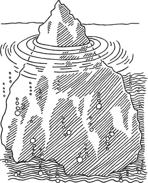 Ледник раскраска для детей