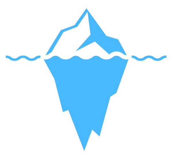 Силуэтные изображения айсберга