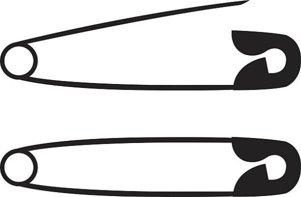 Булавка силуэт