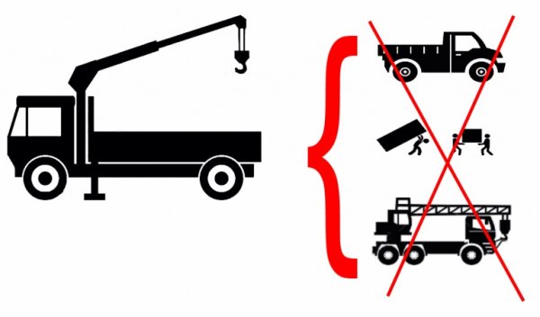 Кран манипулятор иконка