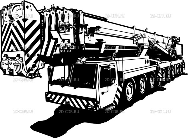 Кран манипулятор Hiab 160tm МАЗ 6303а5 рисунок