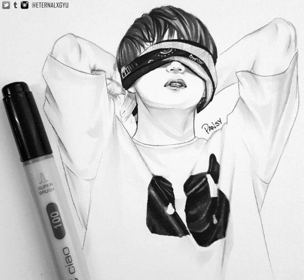 Рисунки БТС аниме Чимин