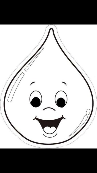 Трафарет капельки
