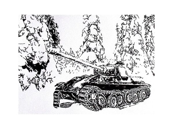 Танковый бой карандашом