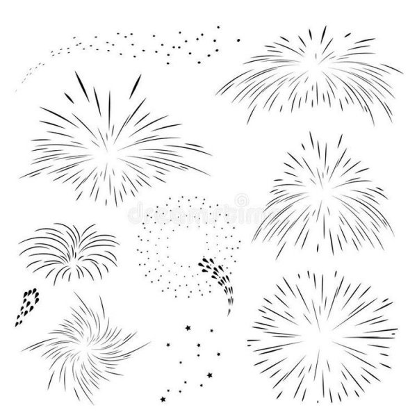 Фейерверк для вырезания